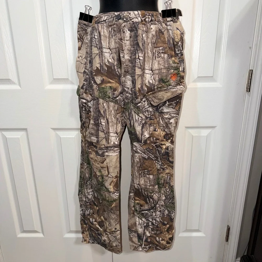 Game Winner Mens Realtree Edge Camo Hunting‎ Cargo Pants Size M 32-34 Brown